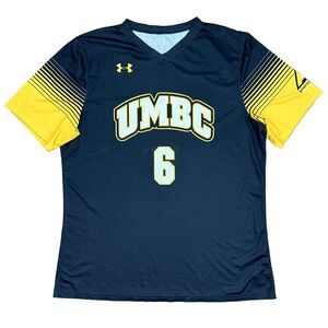 Under Armour Men's UMBC Baseball Jersey Shirt #6 Lightweight Size XL